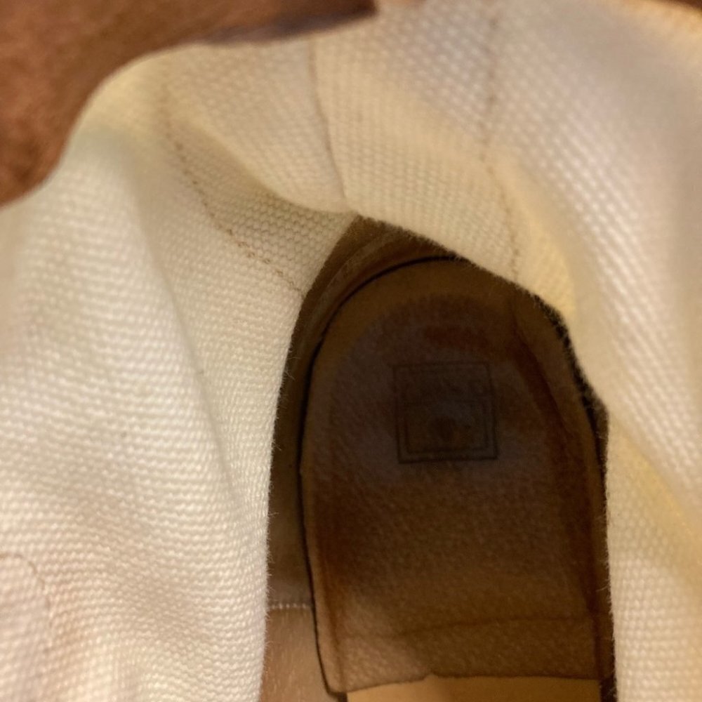FRYE Sz 9B Amelia Canvas Leather Pull On Booties - Picture 9 of 11